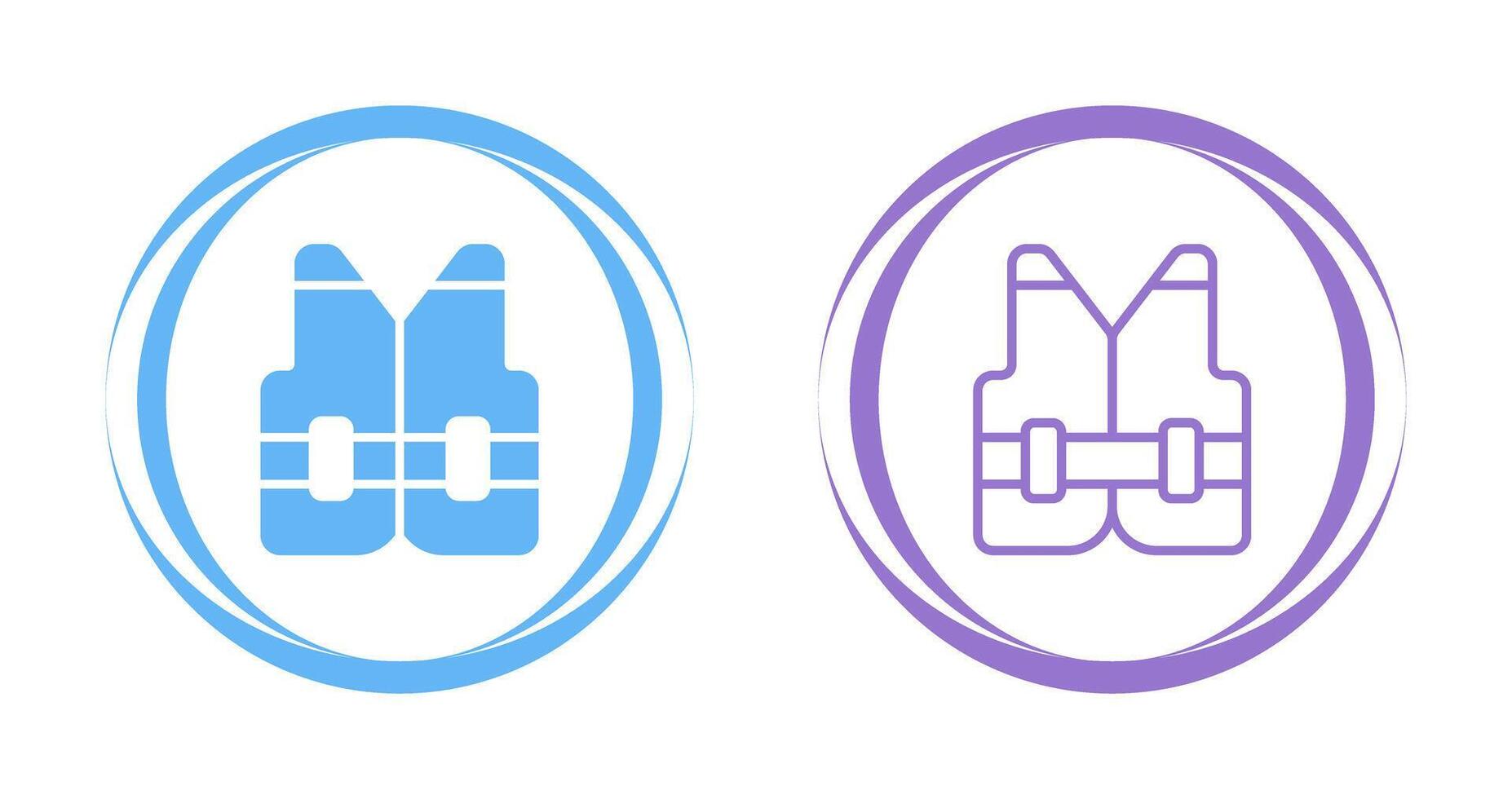 Reflective vest Vector Icon