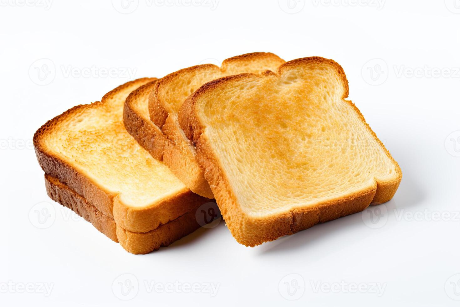 AI generated Toast bread closeup photo