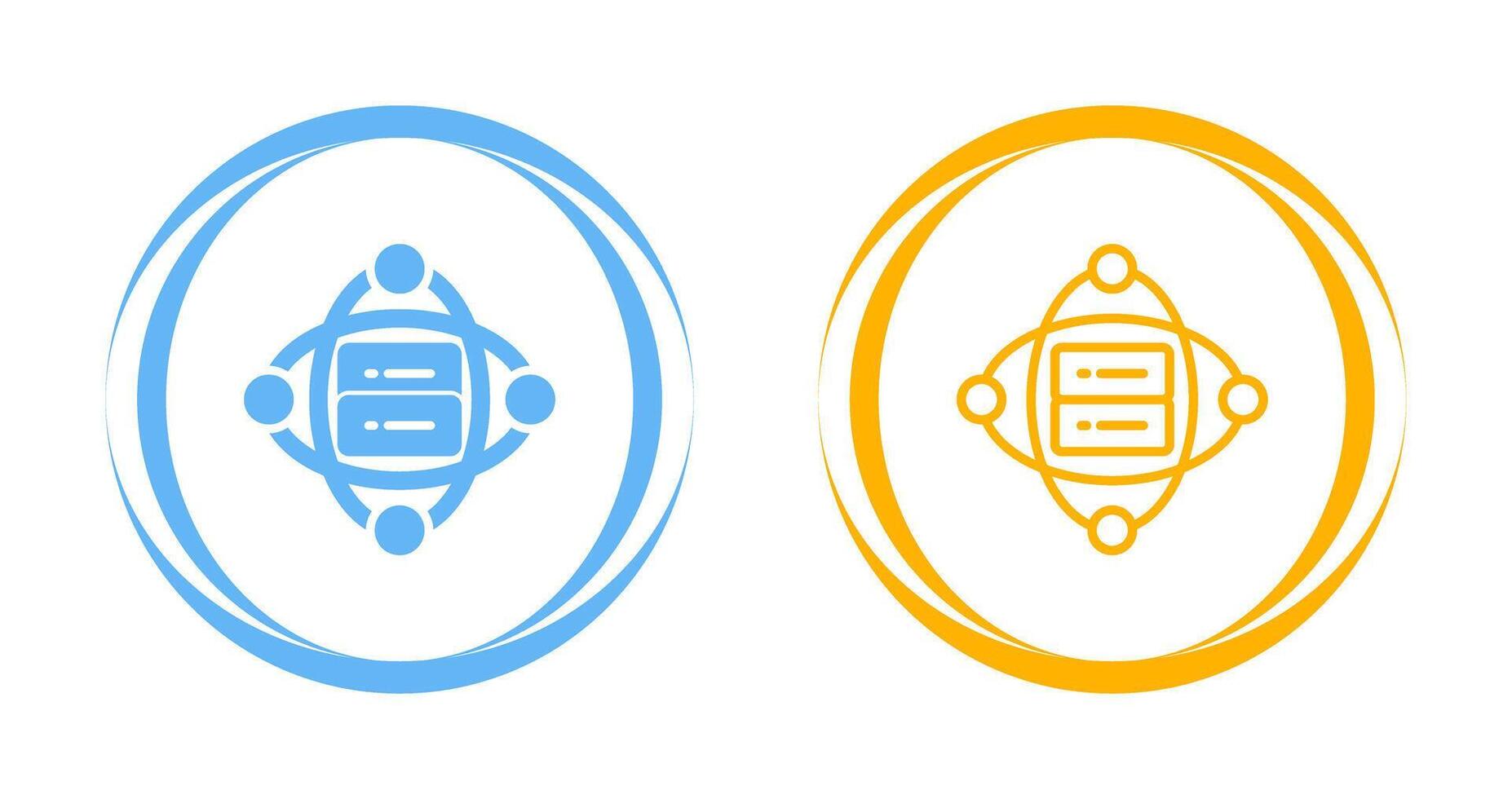 Cluster Server Vector Icon