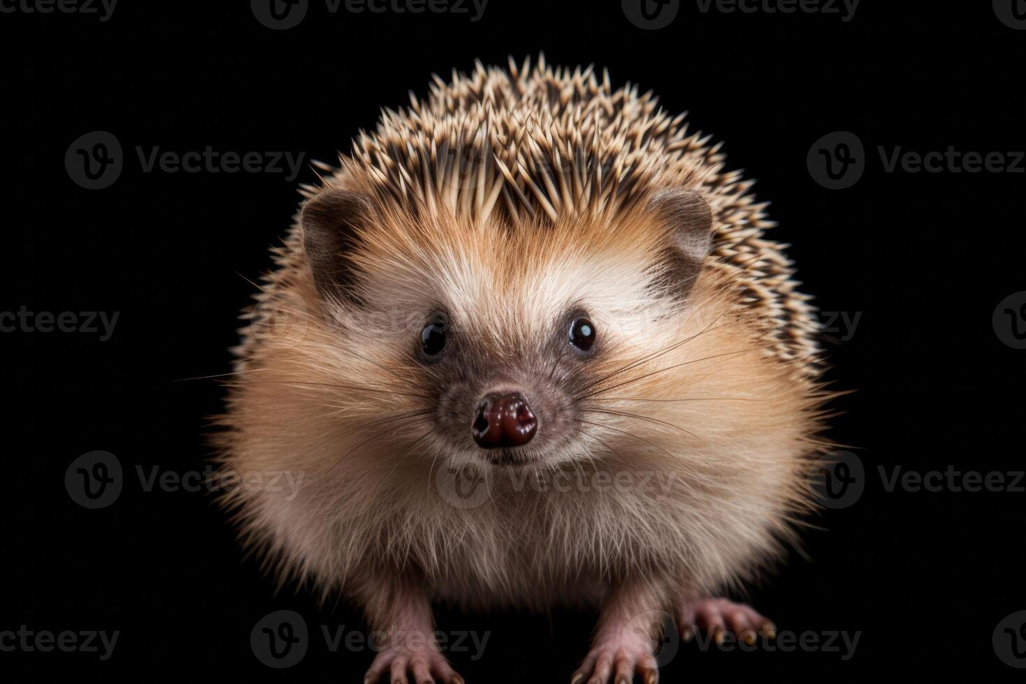 AI generated hedgehog  isolated on white background photo