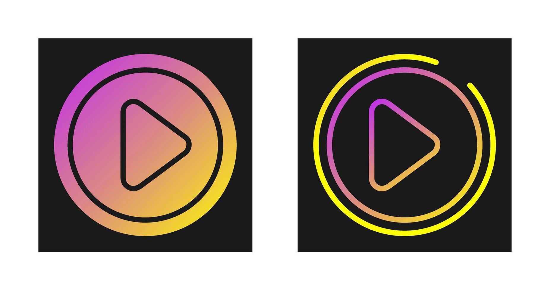 Play Button Vector Icon