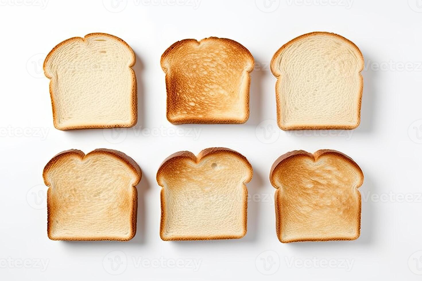 AI generated Toast bread closeup photo