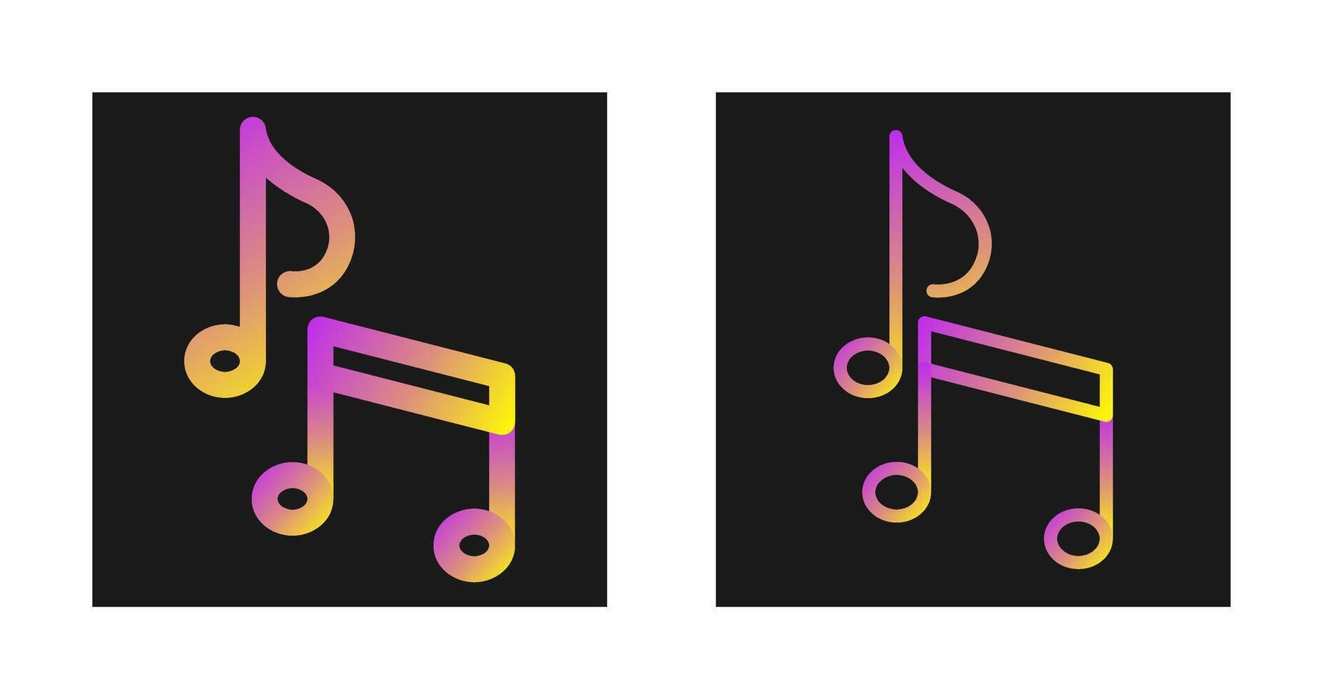 icono de vector de nota musical