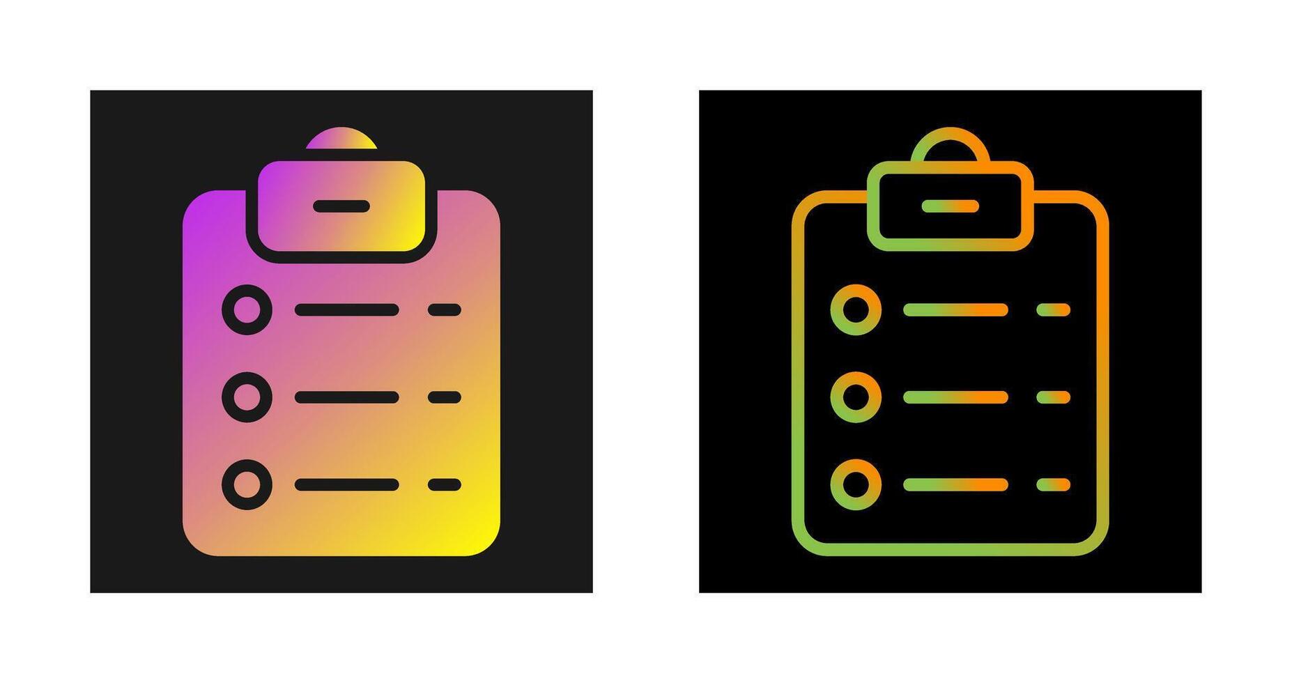 List Check Vector Icon