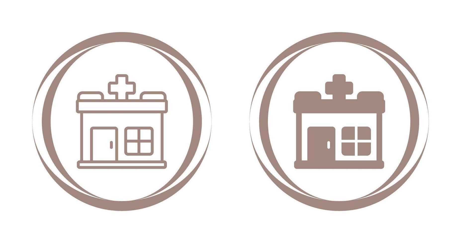 icono de vector de hospital