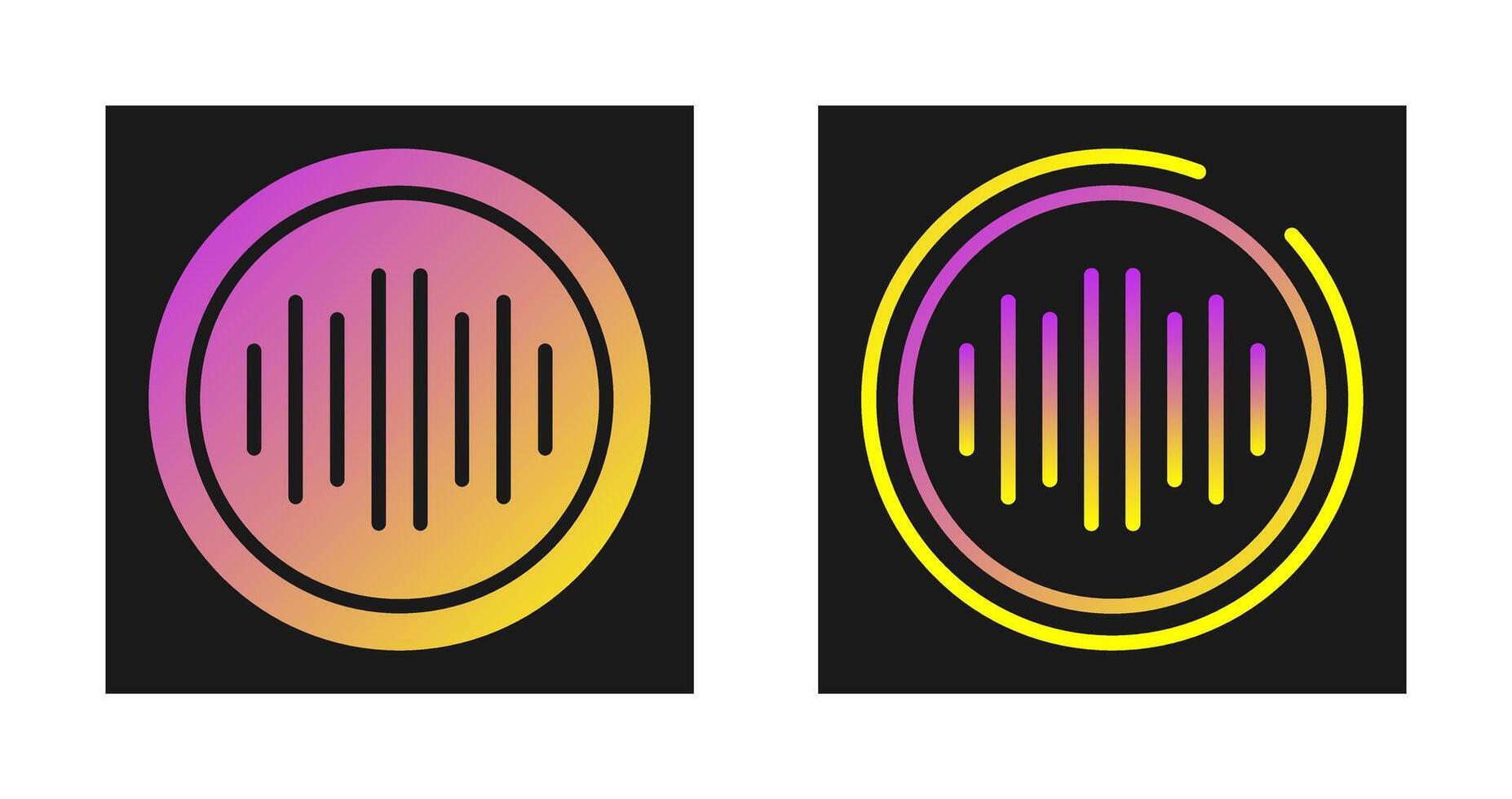 Audio Spectrum Vector Icon