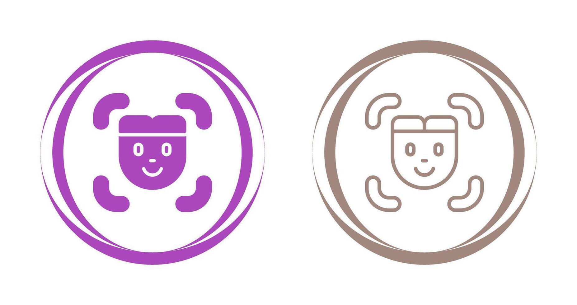 Facial Recognition Vector Icon