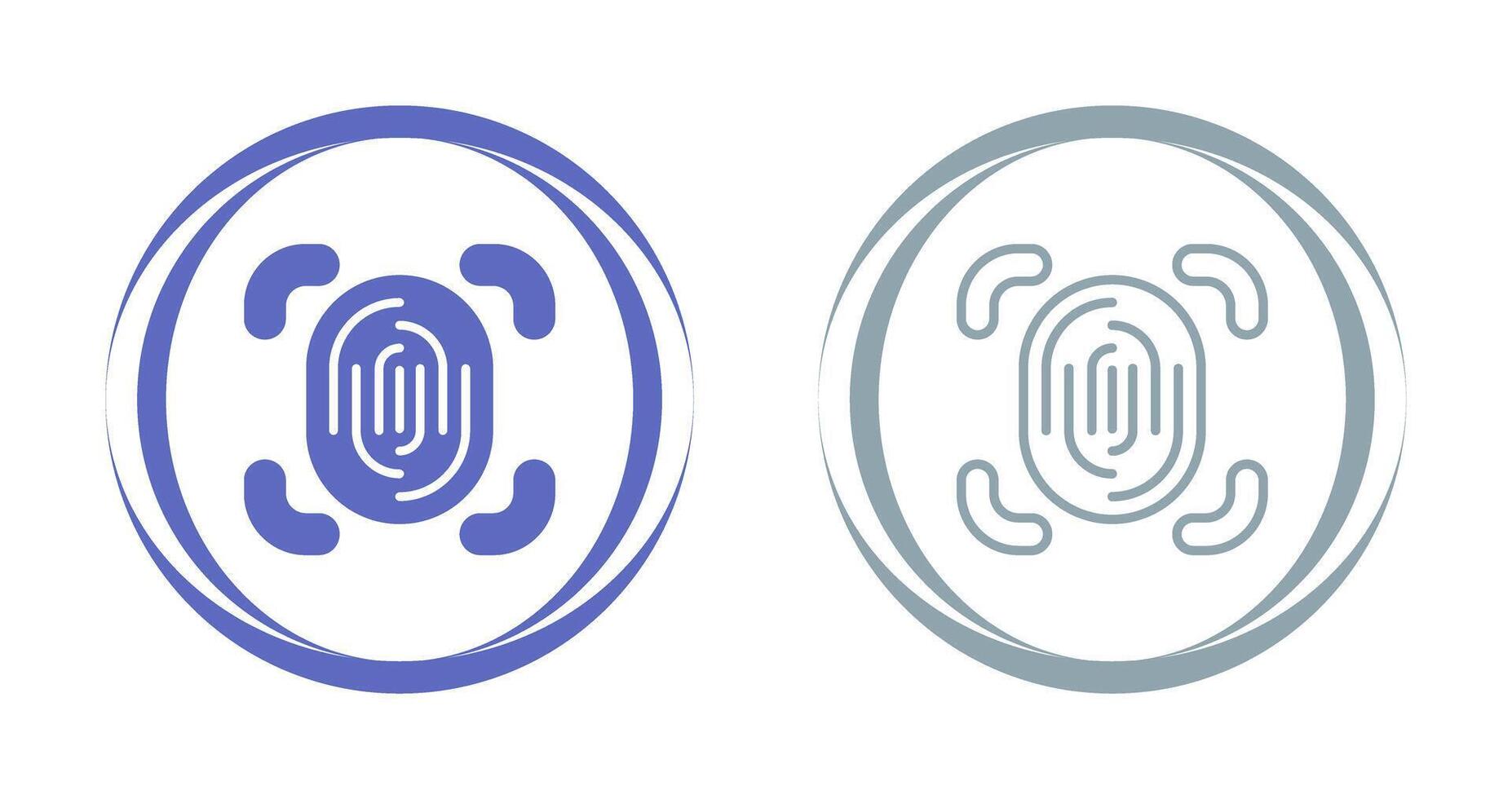 Fingerprint Scanner Vector Icon