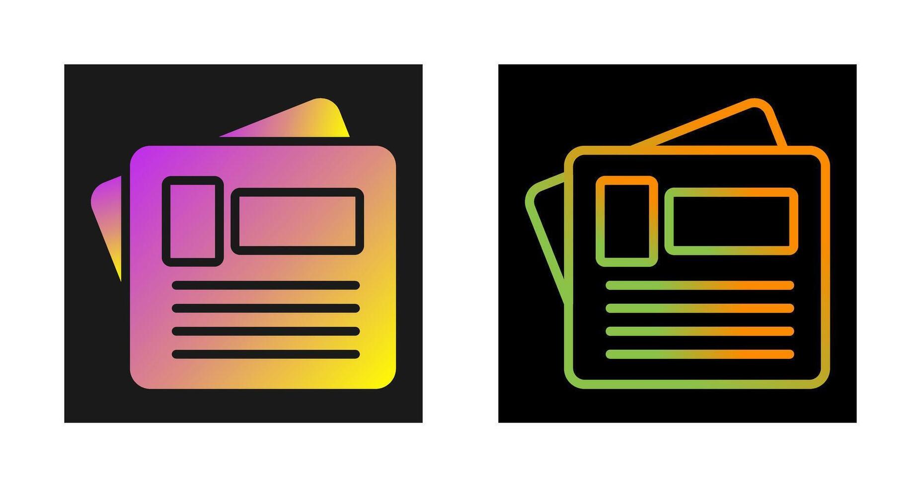 Newspaper Vector Icon