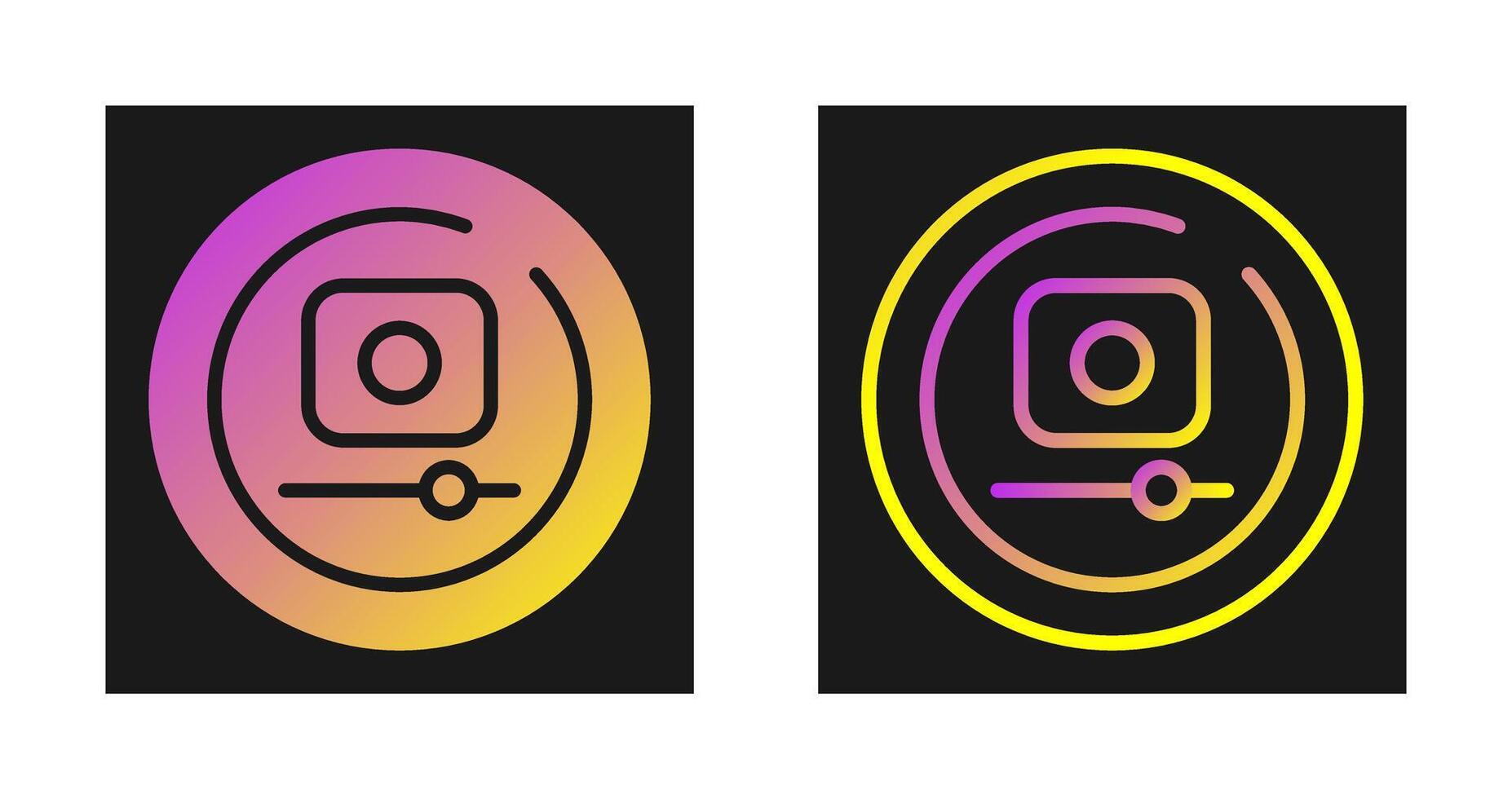 Video Record Circle Vector Icon