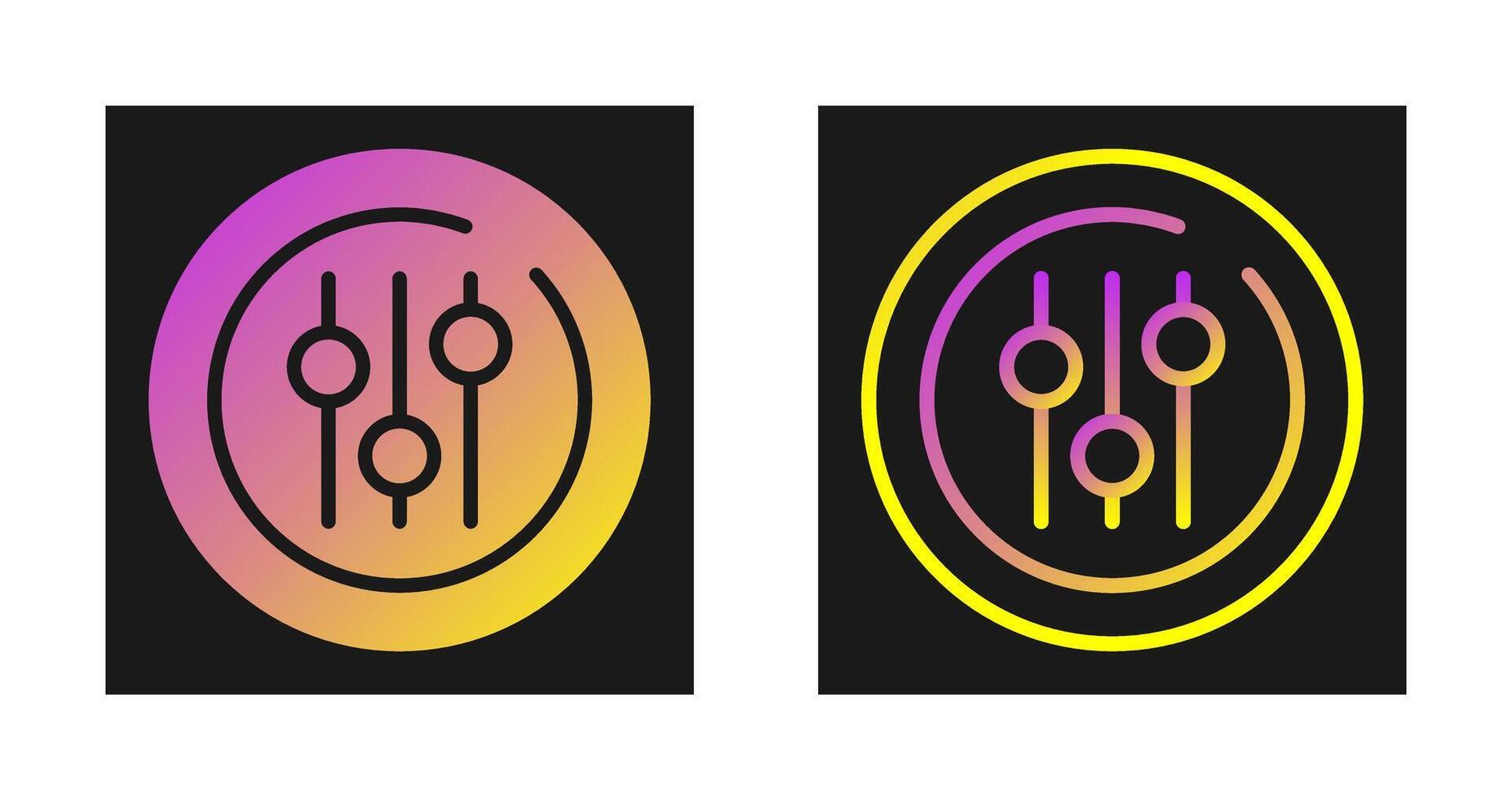 Audio Equalizer Circle Vector Icon