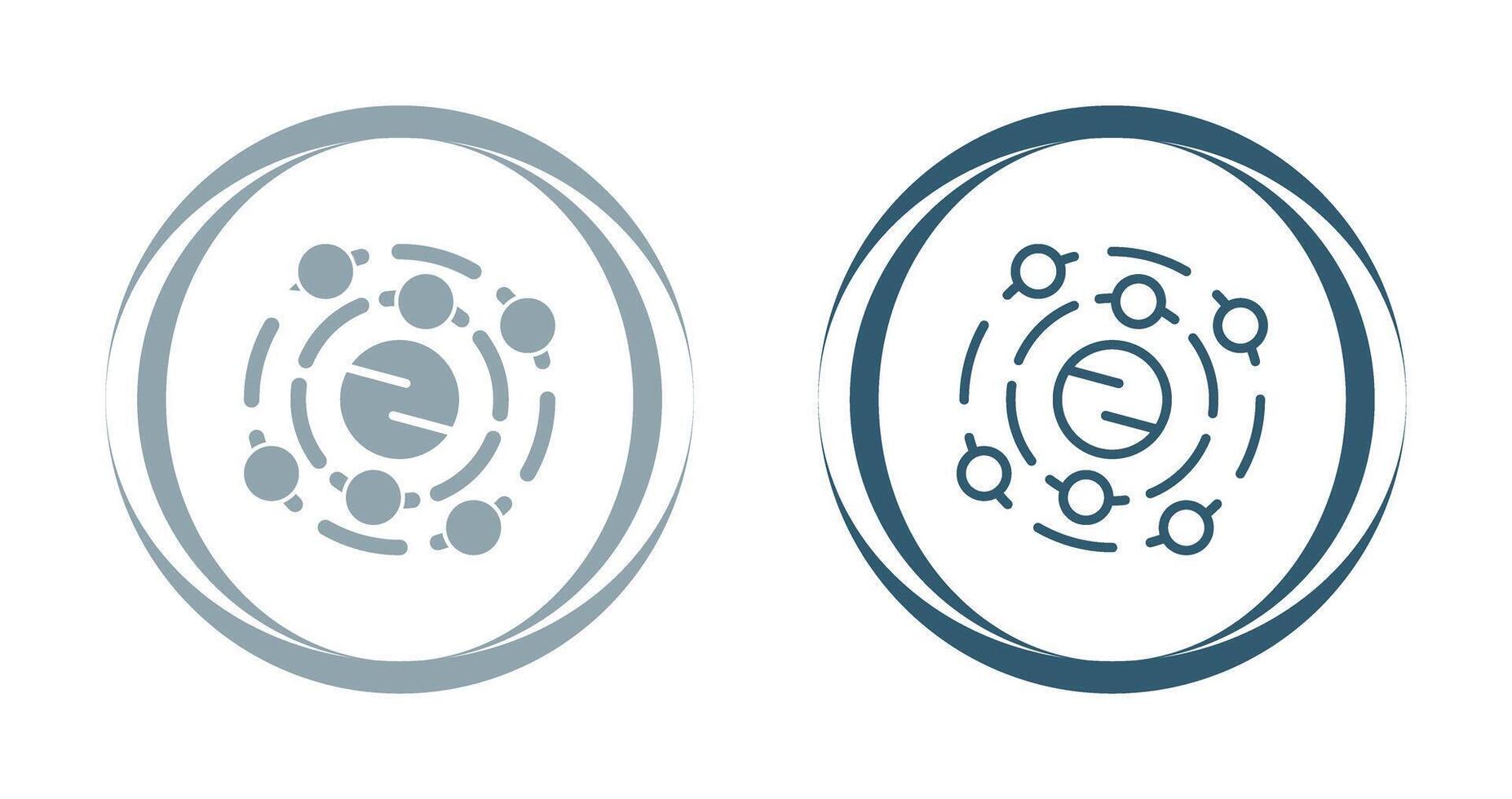 icono de vector de sistema solar