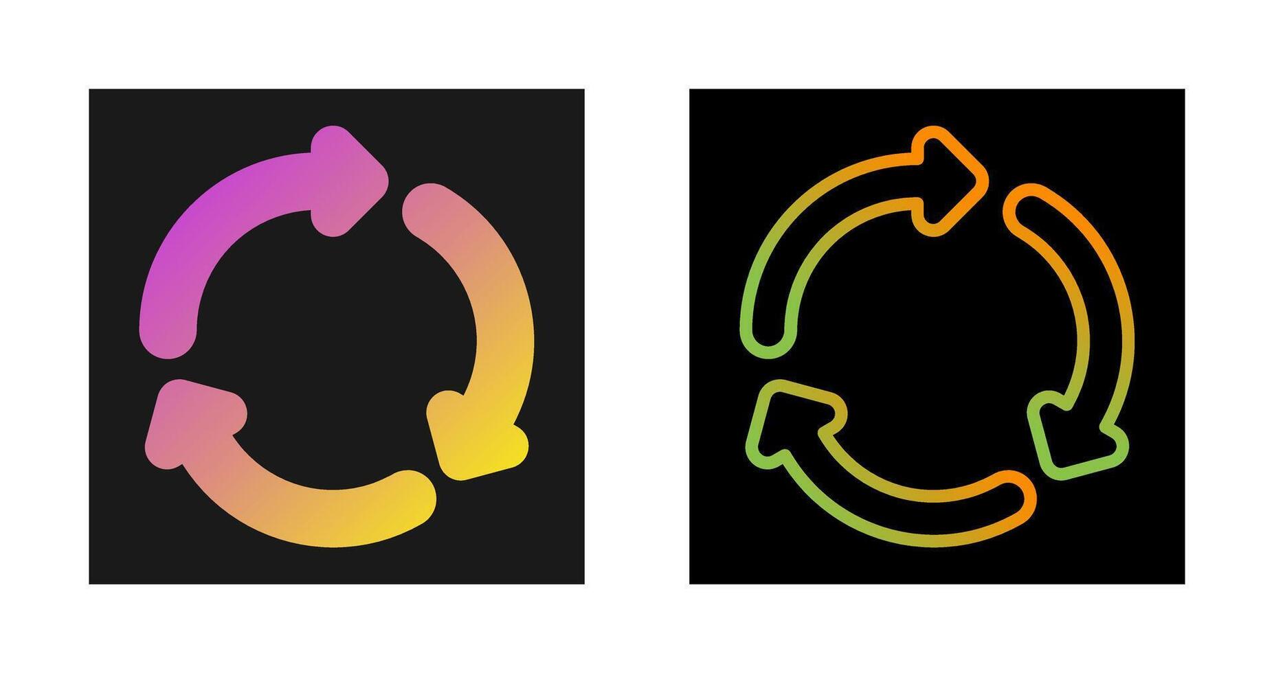 Recycling symbol Vector Icon