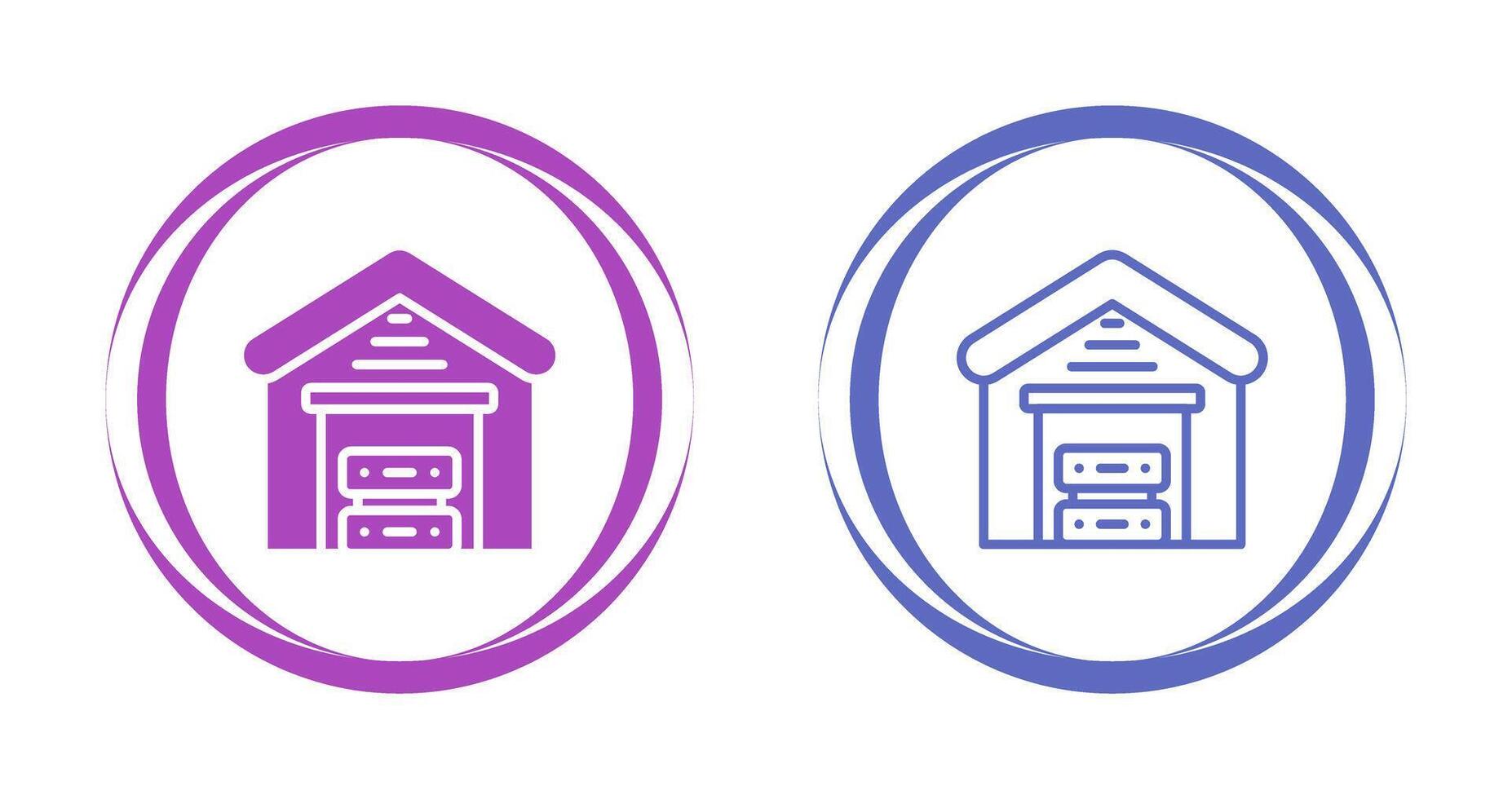 Data Warehouse Vector Icon