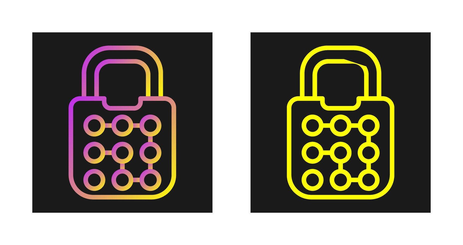 Pattern Lock Vector Icon