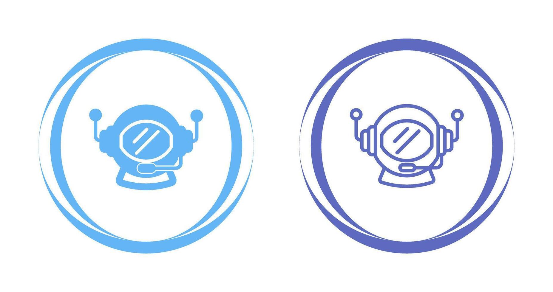 Astronaut Helmet Vector Icon