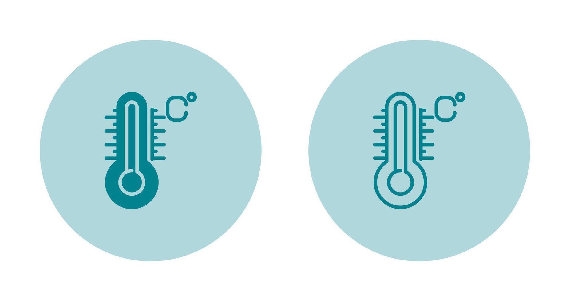 icono de vector de temperatura