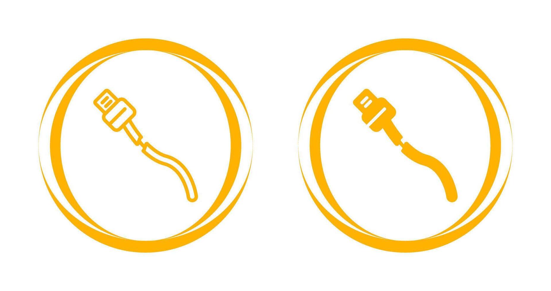 Broken Cable Vector Icon