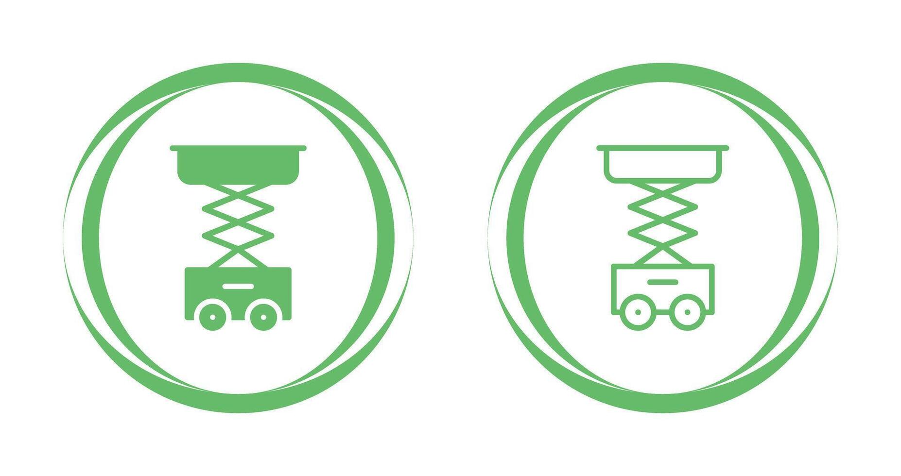 Scissor Lift Vector Icon