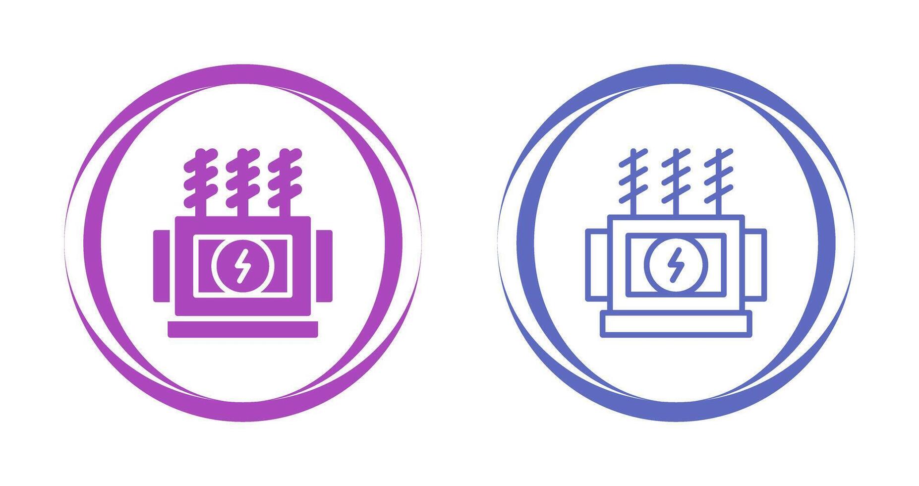 Power Transformer Vector Icon