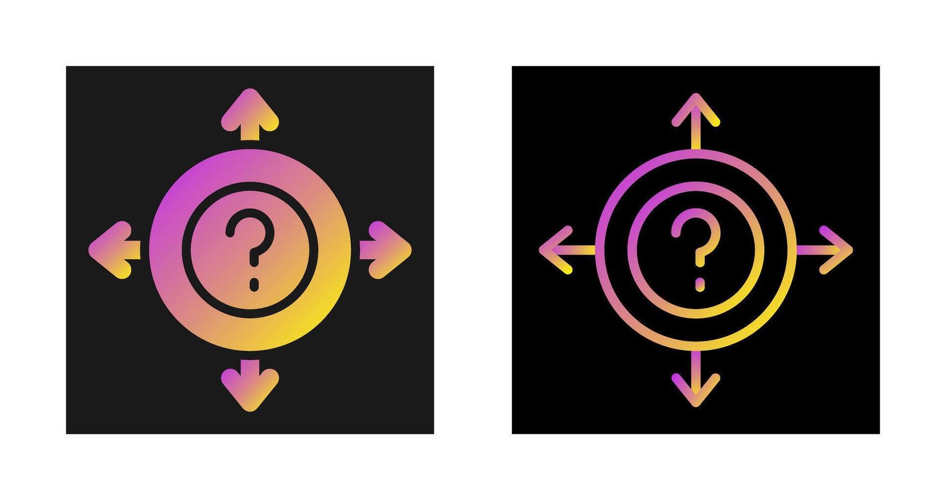 Uncertainty Vector Icon