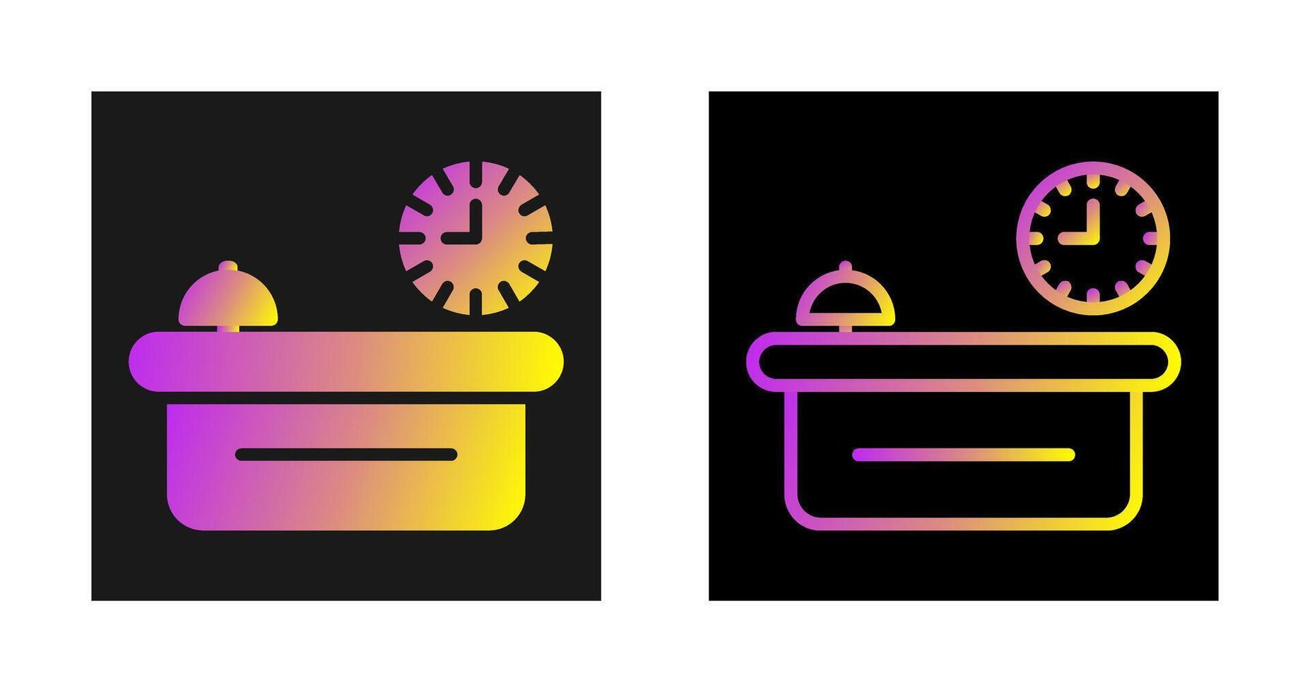 Customer Service Counter Vector Icon