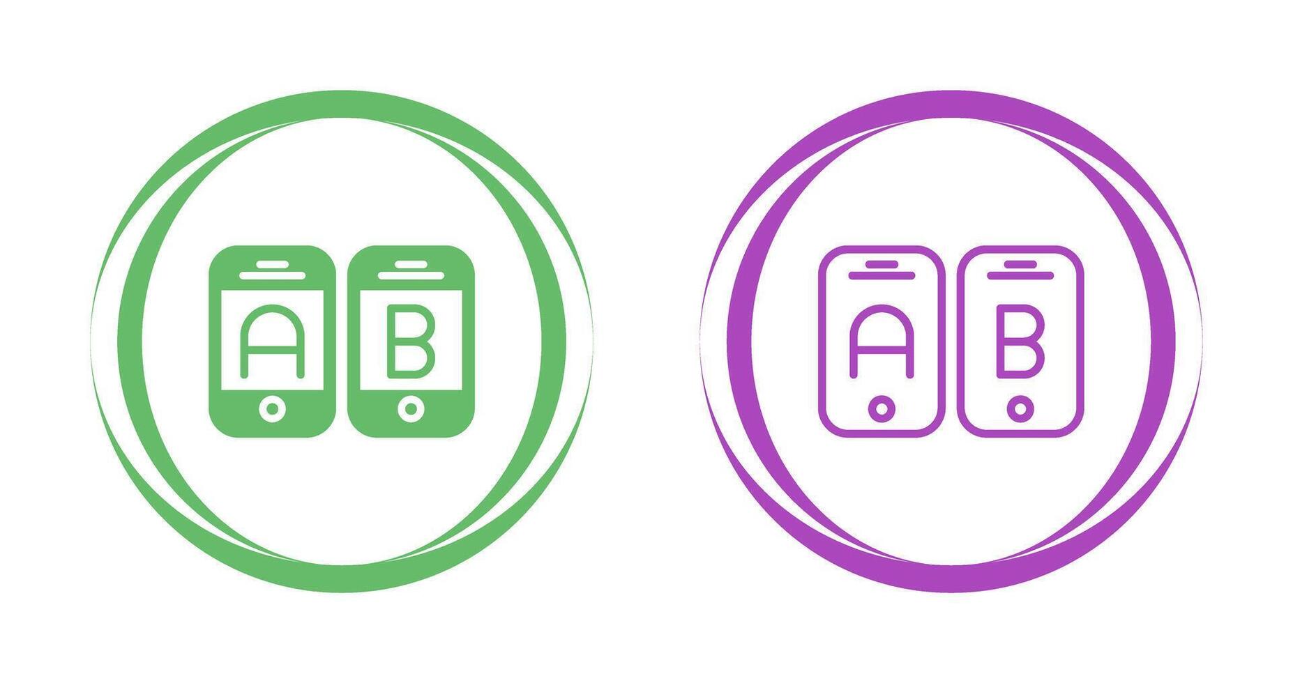 A B Testing Vector Icon