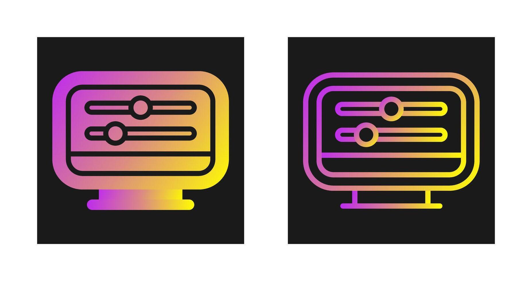 Desktop Computer Vector Icon