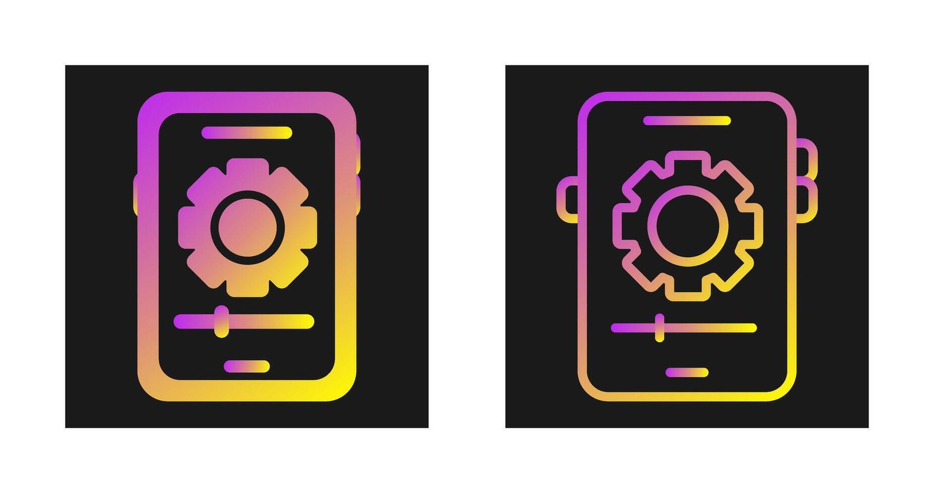 Smartphone Settings Vector Icon