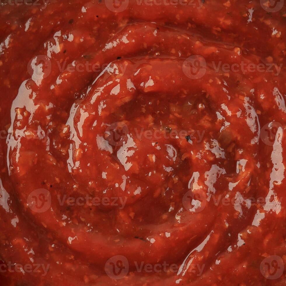 Tomato Bolognese Sauce Texture, Full Frame Food Background photo