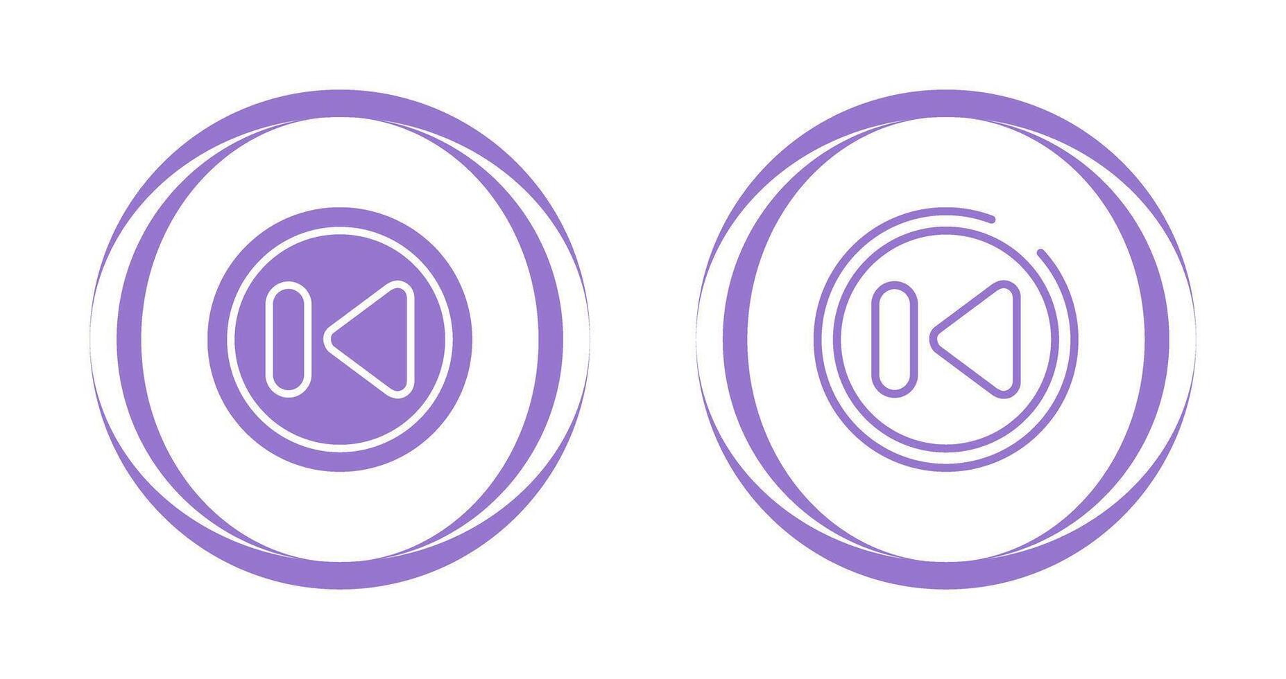 Previous Track Button Vector Icon