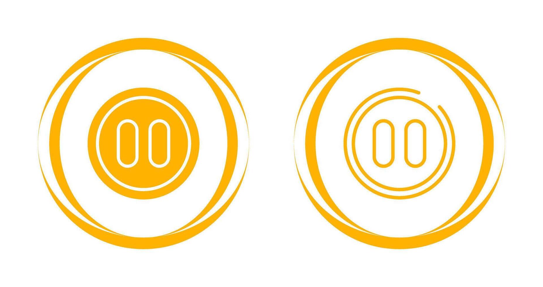 Pause Button Vector Icon