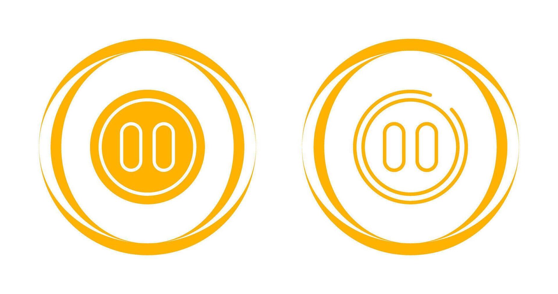 Pause Button Vector Icon