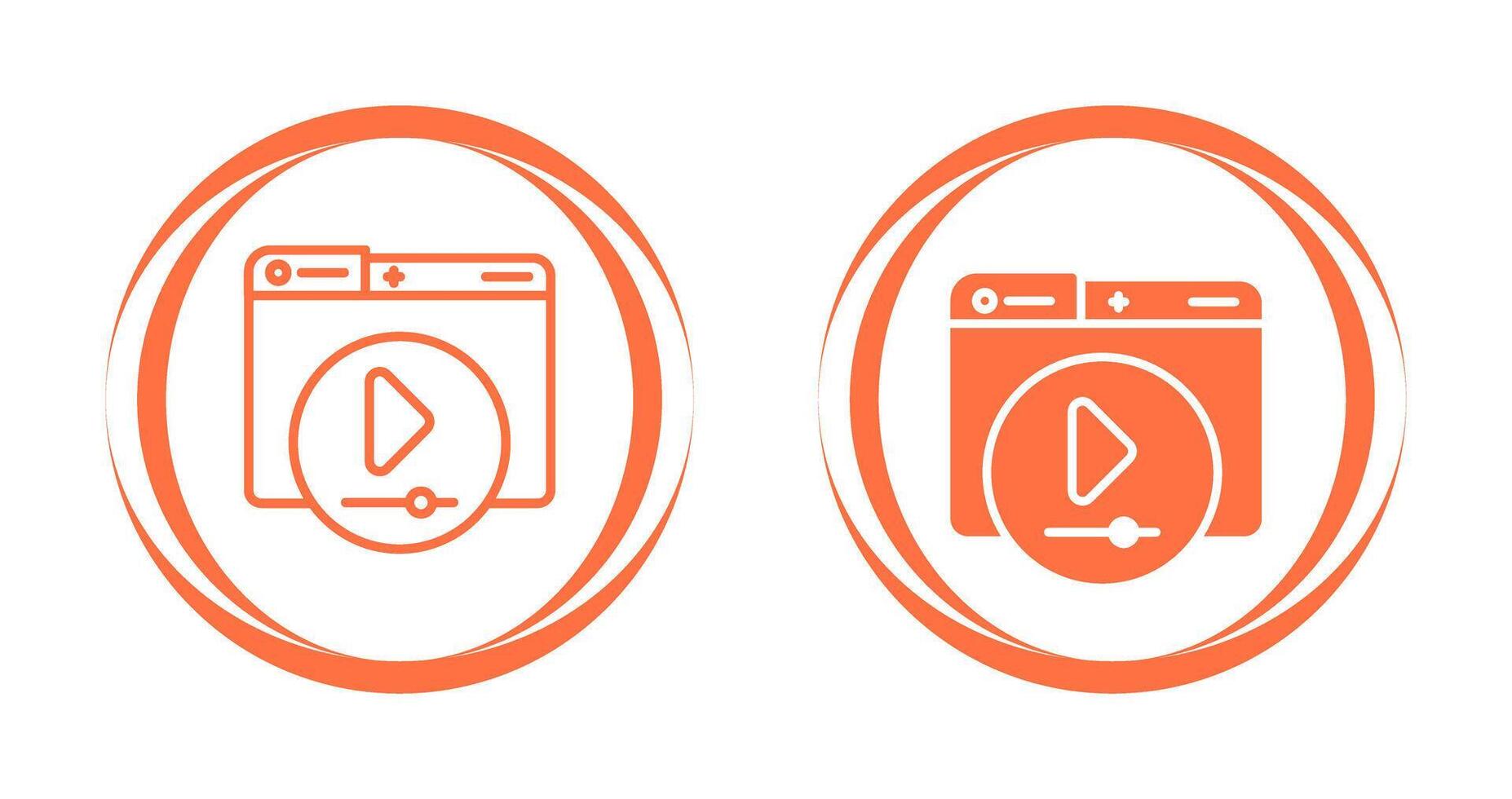 Video Player Vector Icon