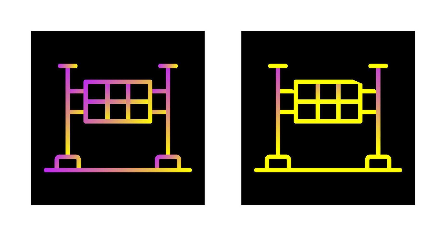 terminar línea vector icono