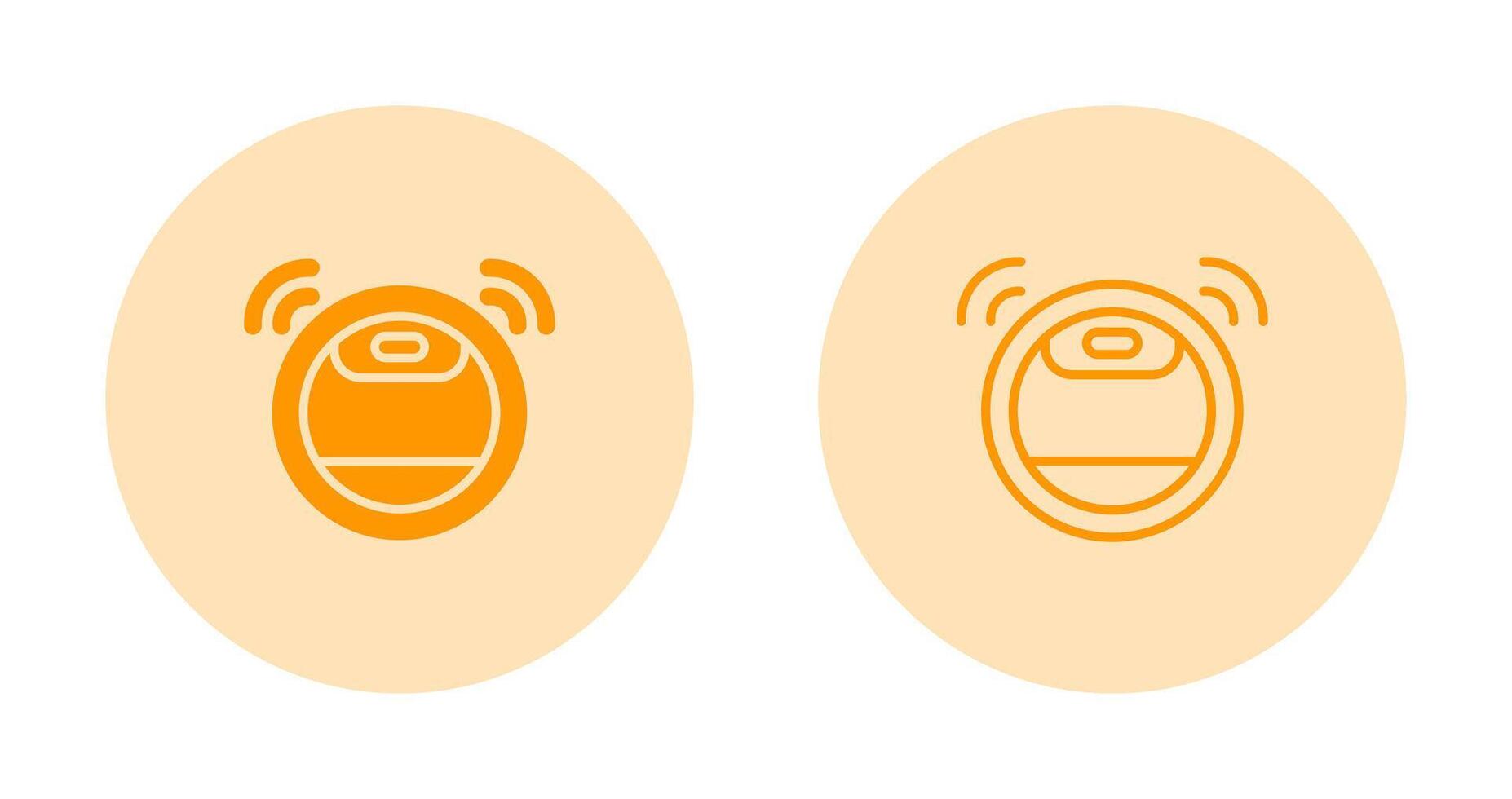 Robot Vacuum Cleaner Vector Icon