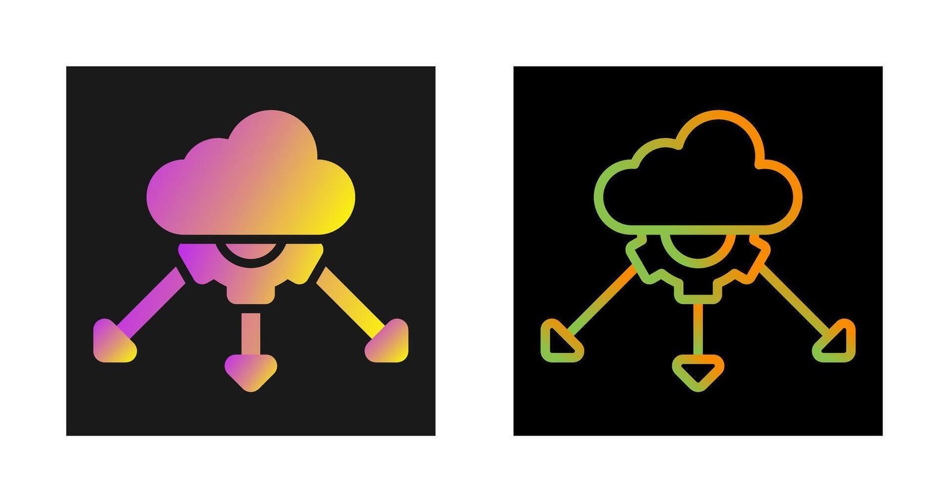 Network Load Balancing Vector Icon