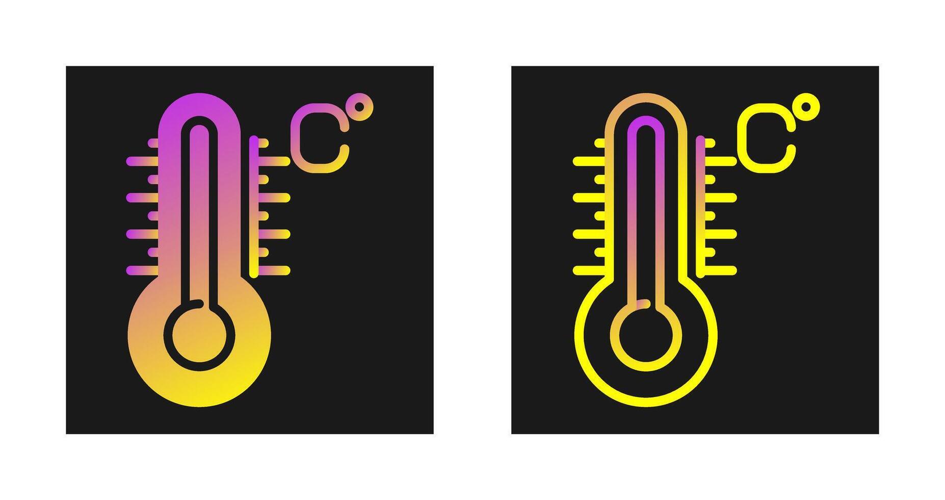 icono de vector de temperatura