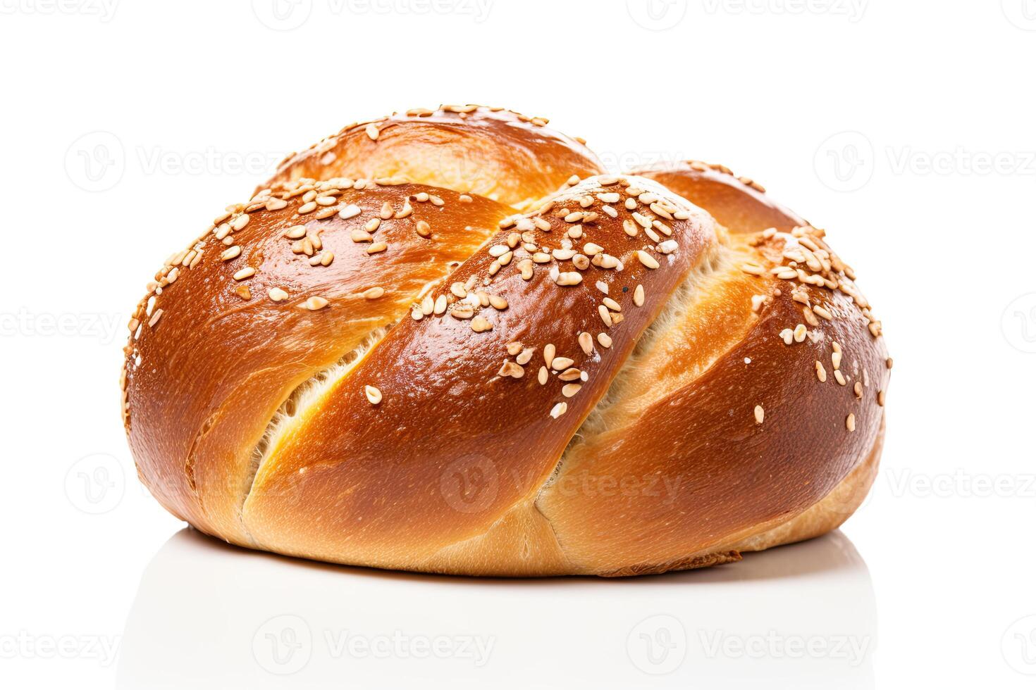 AI generated pretzel bread closeup photo