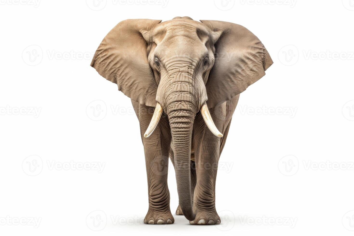 AI generated African elephant clipart photo