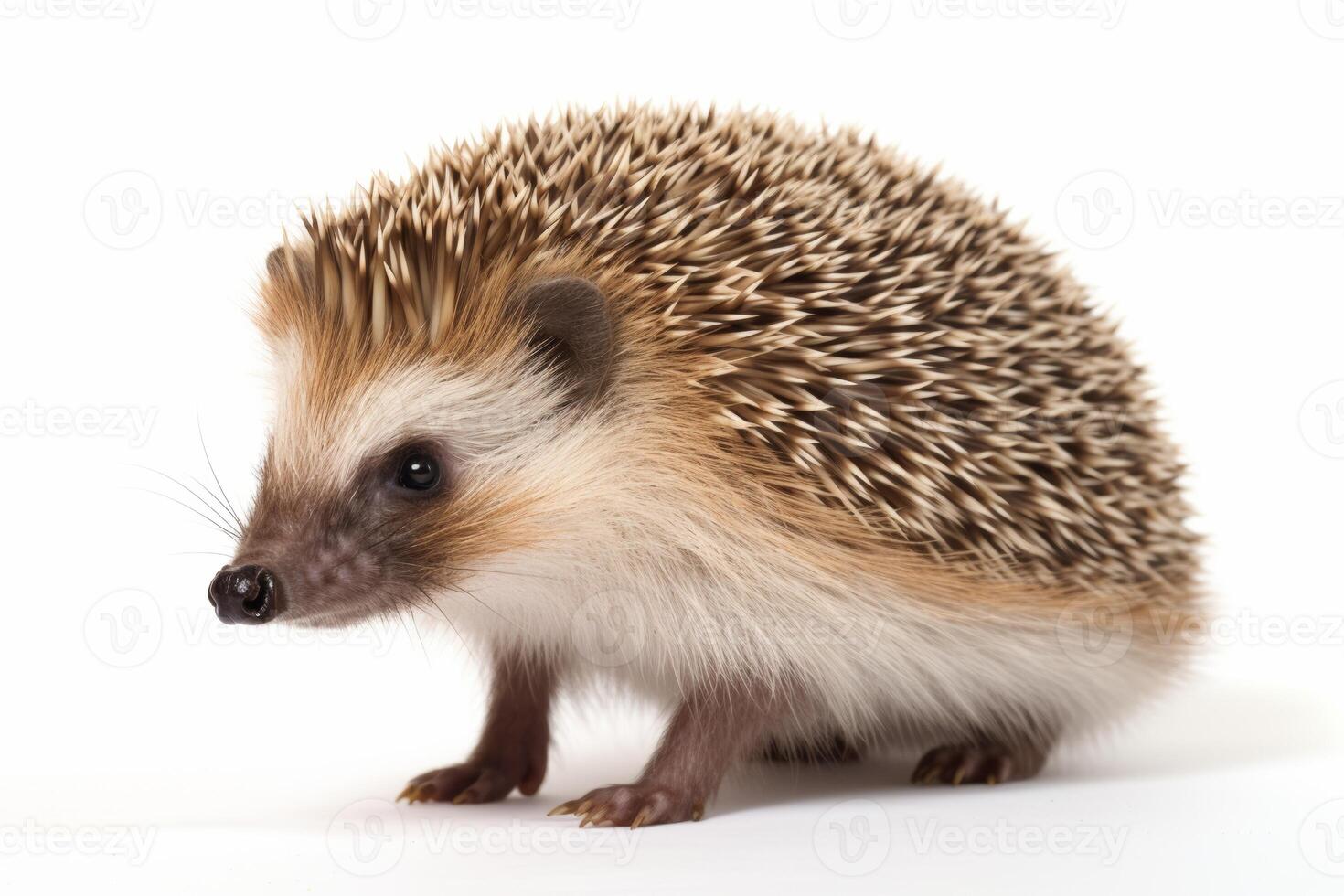 AI generated hedgehog  isolated on white background photo