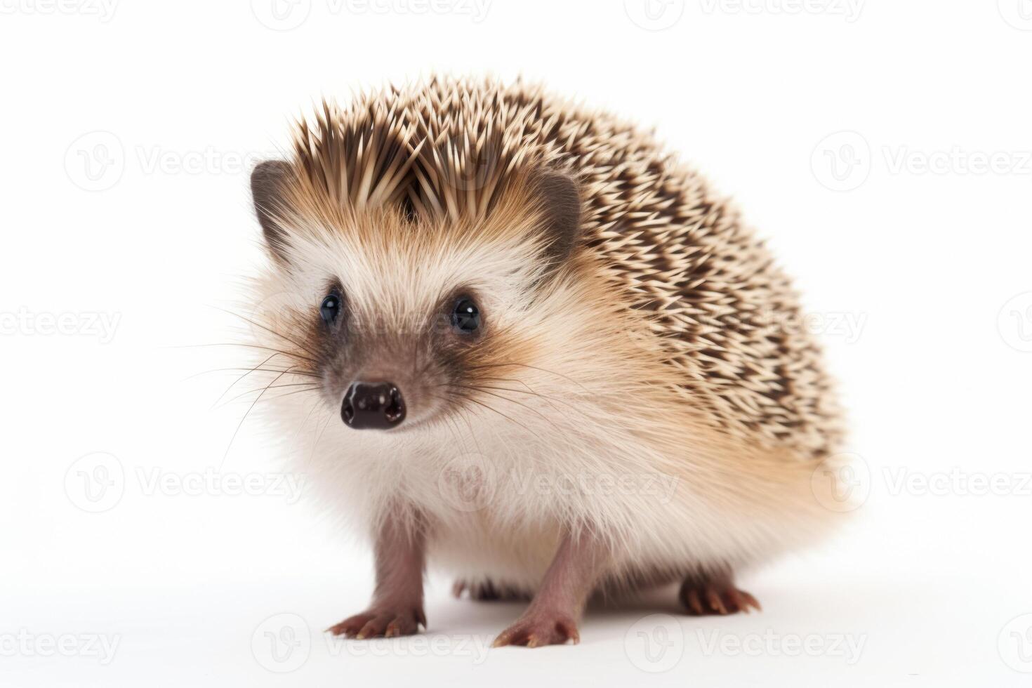 AI generated hedgehog  isolated on white background photo