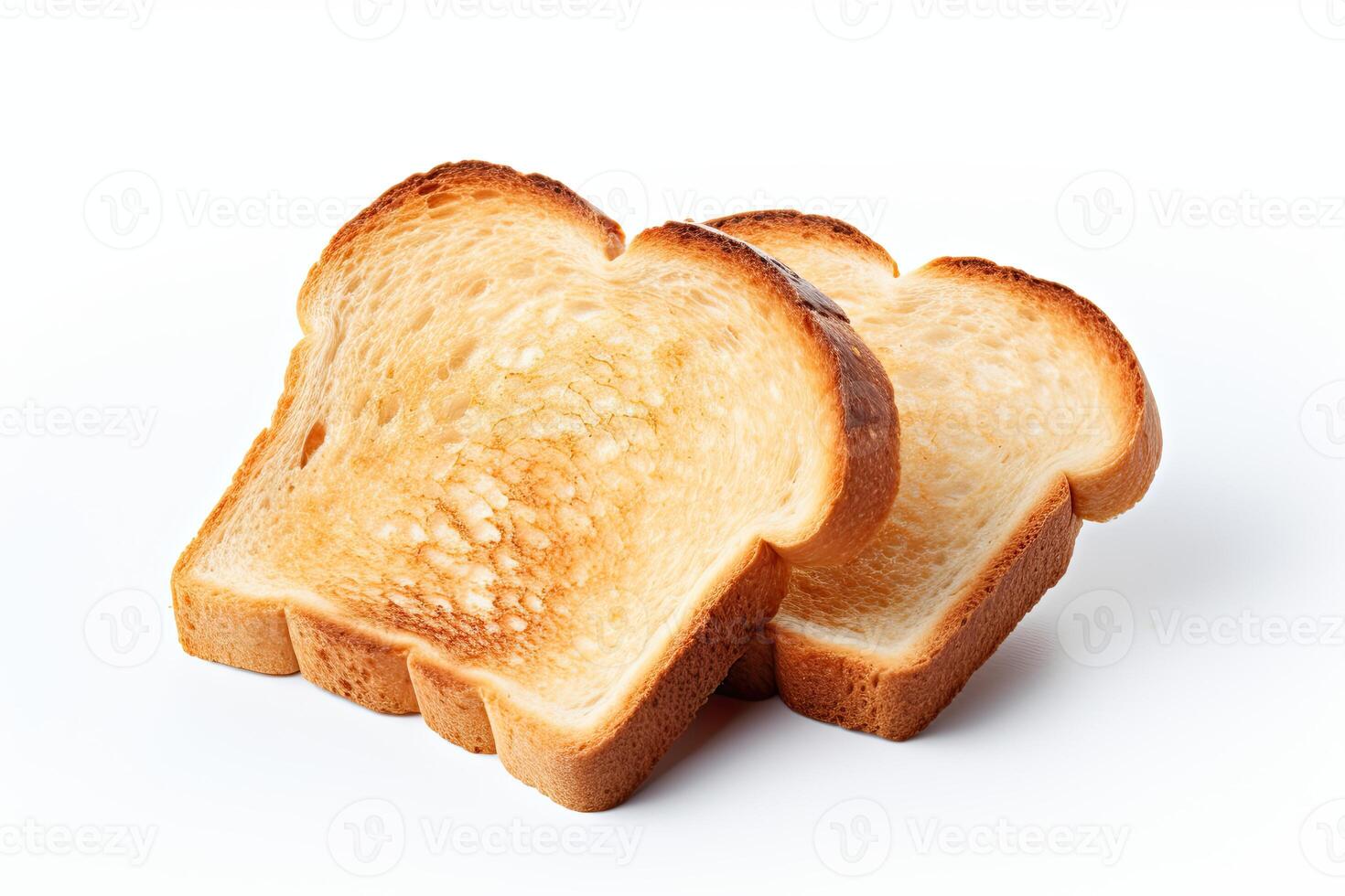 AI generated Toast bread closeup photo