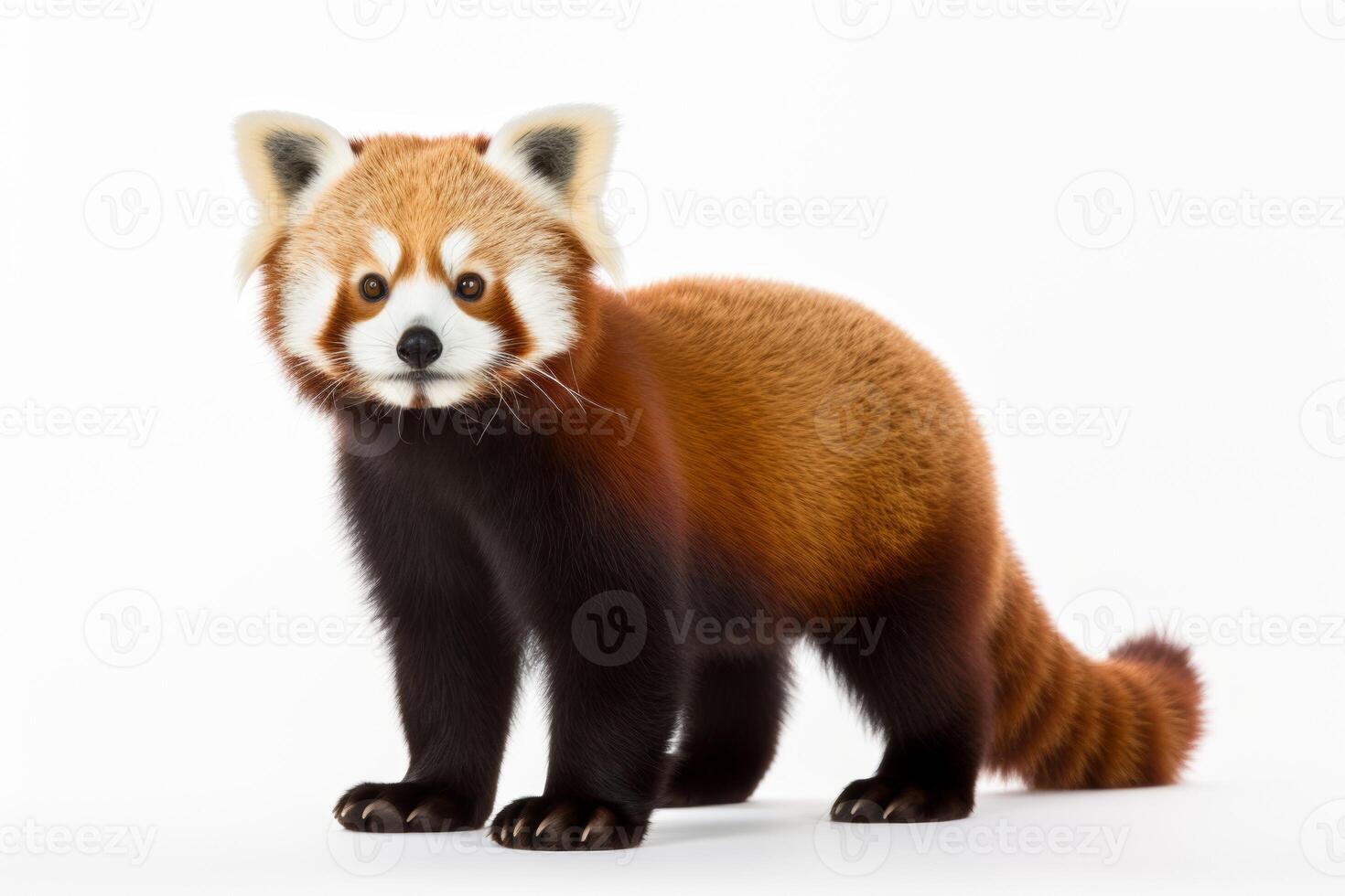 AI generated Red panda clipart photo