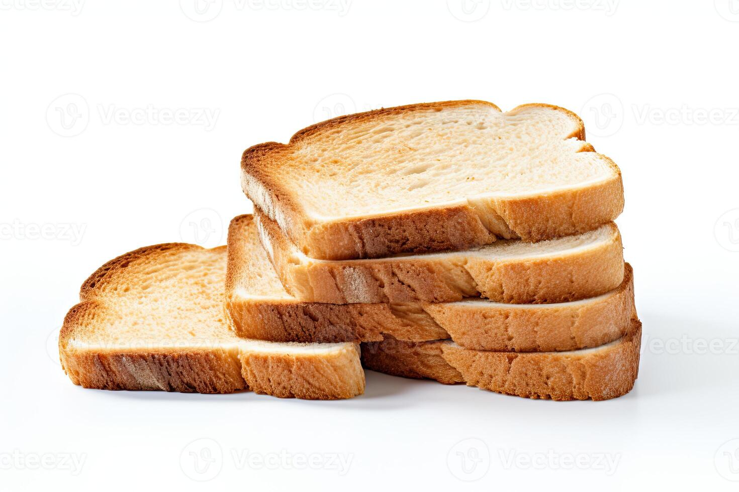 AI generated Toast bread closeup photo