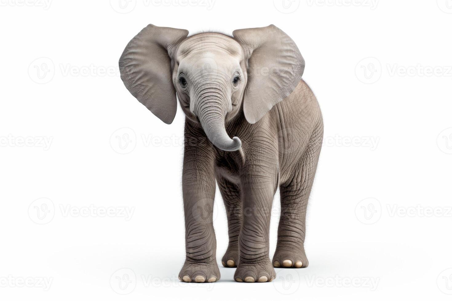 AI generated Baby elephant clipart photo