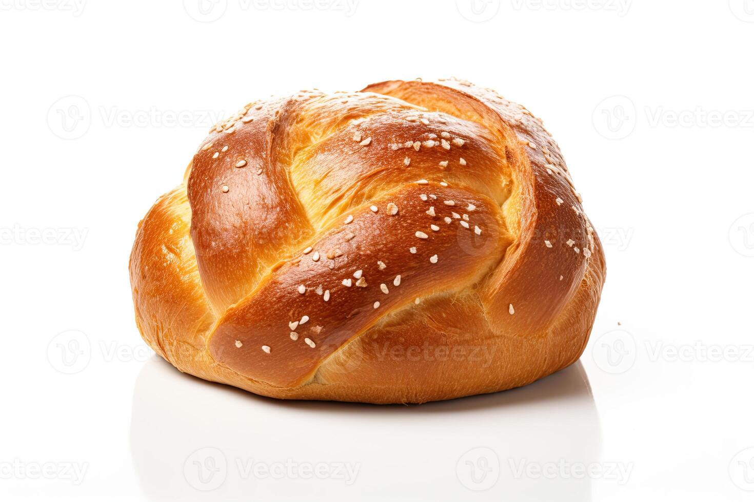 AI generated pretzel bread closeup photo