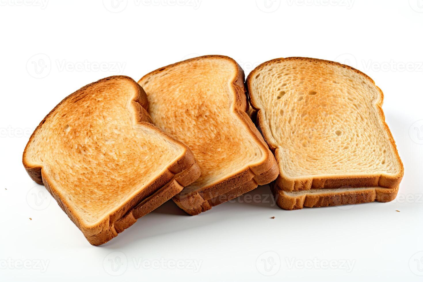 AI generated Toast bread closeup photo