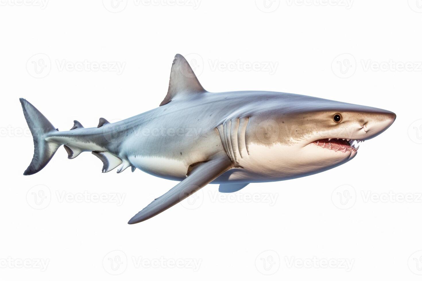 AI generated Great white shark clipart photo