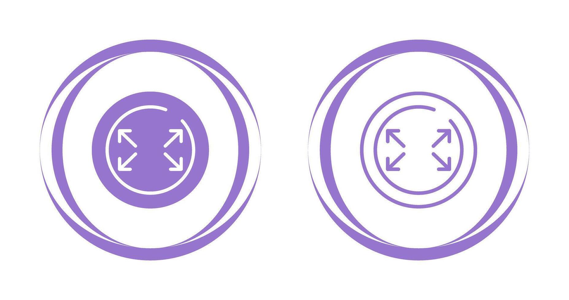 Fullscreen Circle Vector Icon